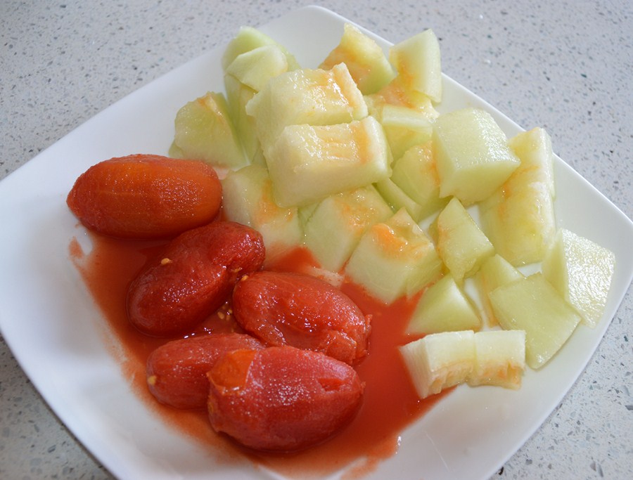Tomate y melón